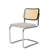 Cesca 椅子 - 无扶手，带软垫座椅和手杖靠背