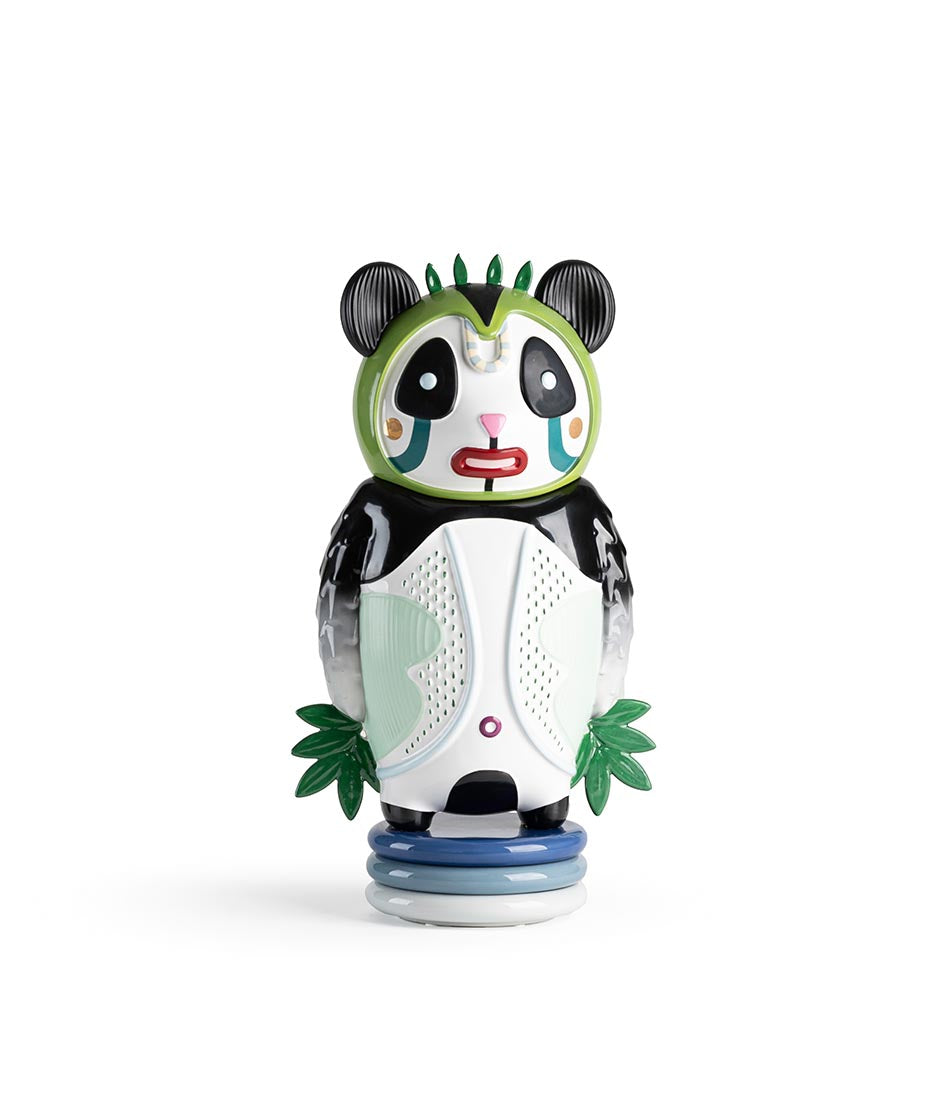 Colourful "Bernardo" panda sculpture from Bosa Trade.