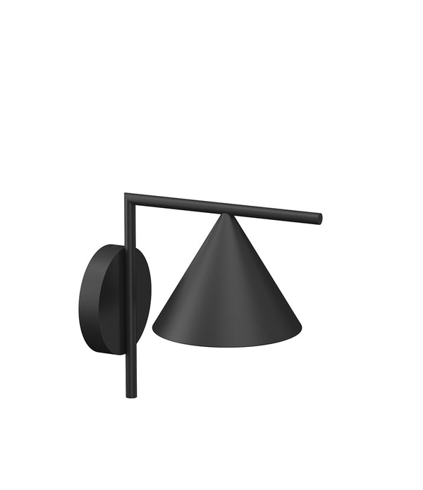 Flos Captain Fllint outdoor wall sconce in black finish.