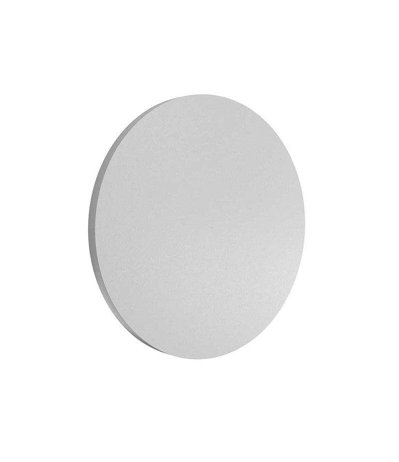 Flos Wall Camouflage wall sconce in concrete finish. Ultra-slim disc shape.
