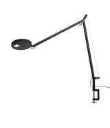 Artemide Demetra Professional table lamp with a table clamp mount.