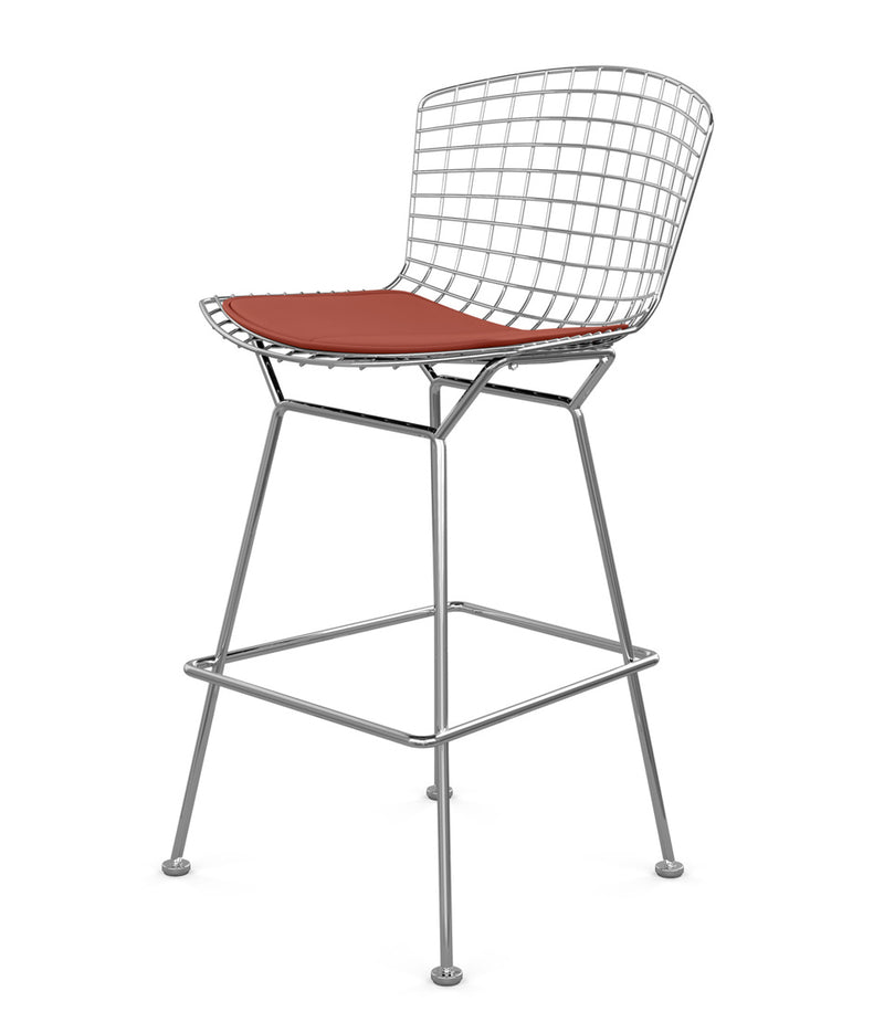 Bertoia Stool, Counter Height - Leather Seat Pad