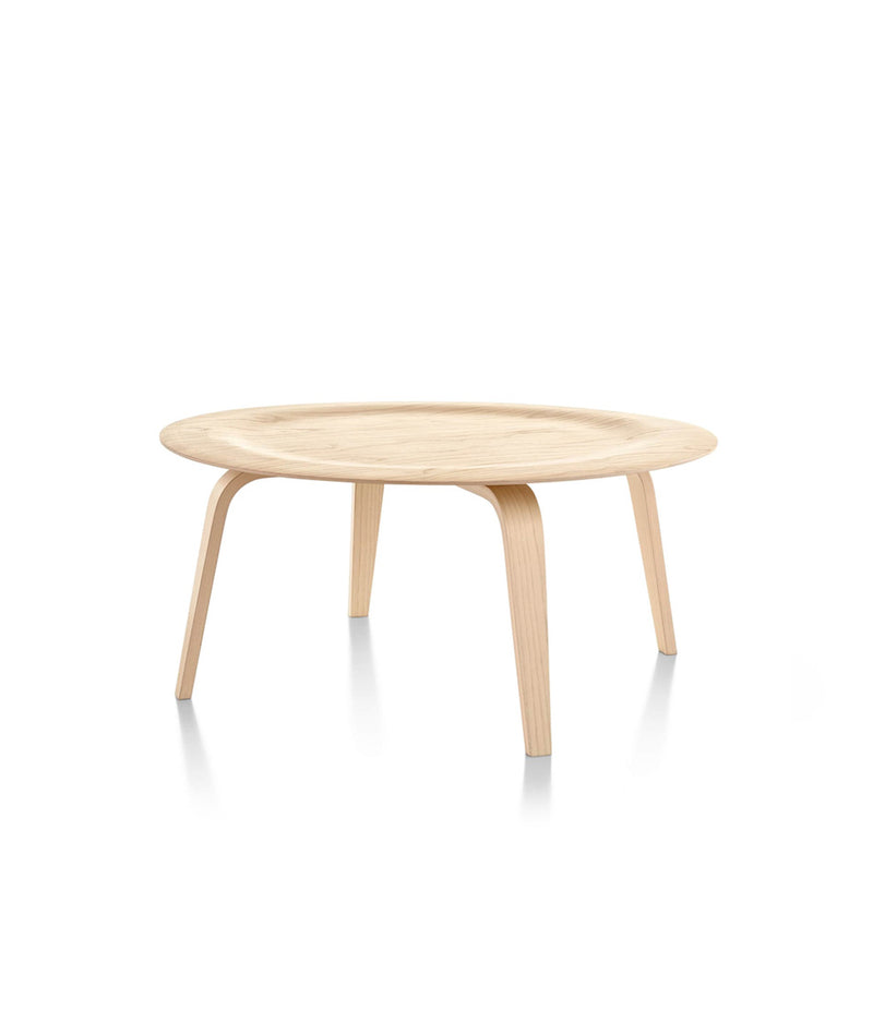 Eames® 模压胶合板咖啡桌 - 木底座