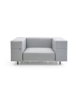 Extremis Walrus Club Chair in light grey, with 31" cushion.