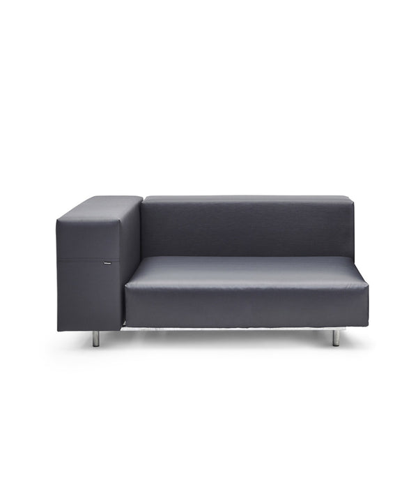 Extremis Walrus Corner Chair in dark grey, with 43" cushion.
