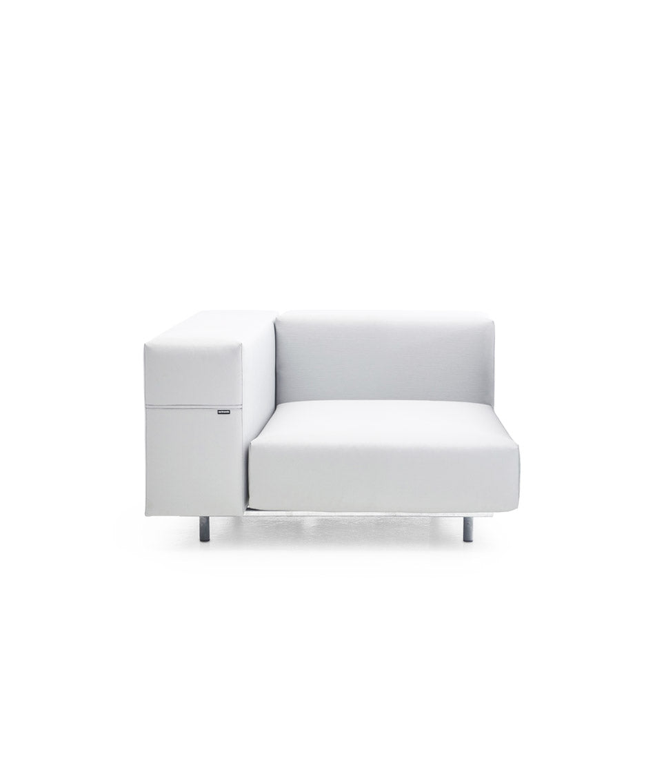Extremis Walrus Corner Chair in white, with 31" cushion.