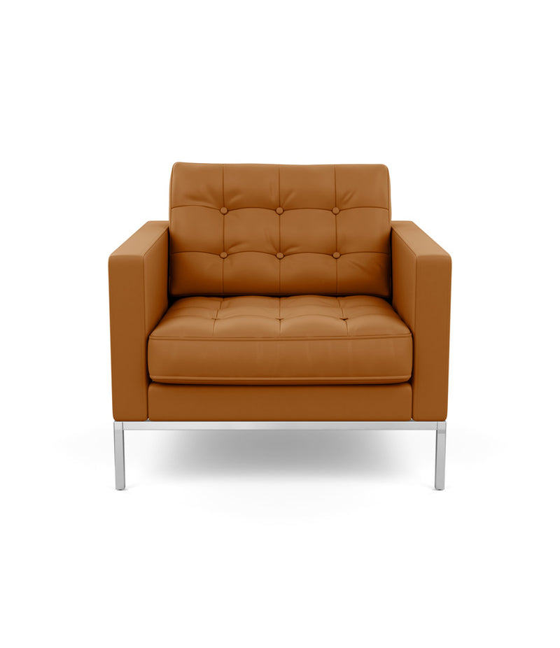 Florence Knoll Relaxed Lounge Chair - Leather
