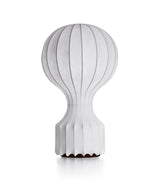 Flos Gatto table lamp, internal wire frame covered in white resin webbing. Resembles hot air balloon.