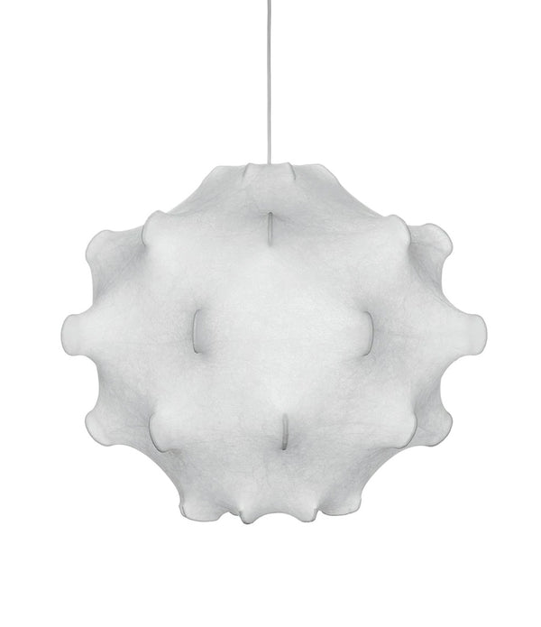 Flos Taraxacum 1 suspension lamp. Resin cocoon wrapped over multi-pointed wire frame.