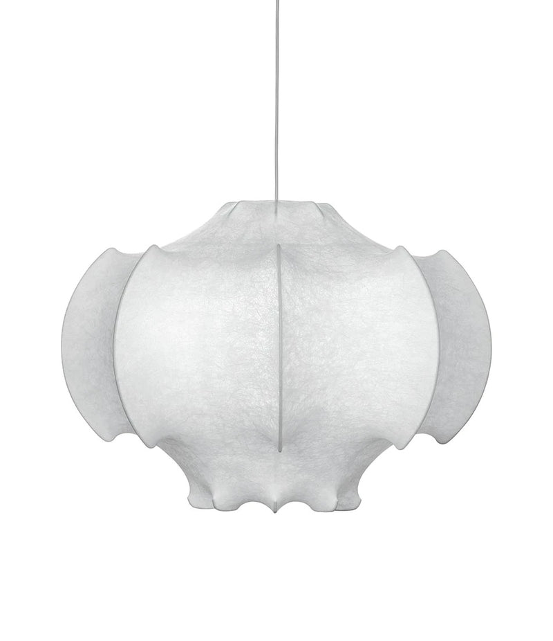 Flos Viscontea suspension lamp, with resin cocoon wrapped over wire frame.