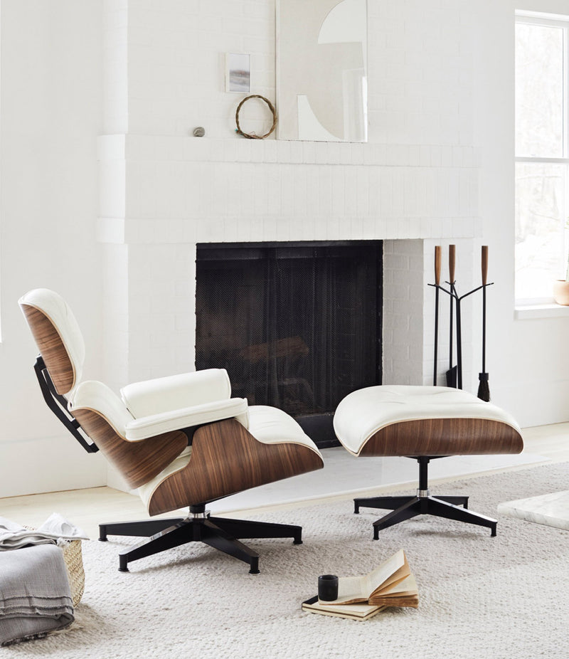 Eames® Lounge Leather Chair and Ottoman - Classic Size