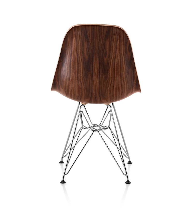 Eames® Molded Wood Side Chair, Wire Base