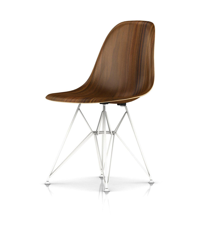 Eames® Molded Wood Side Chair, Wire Base