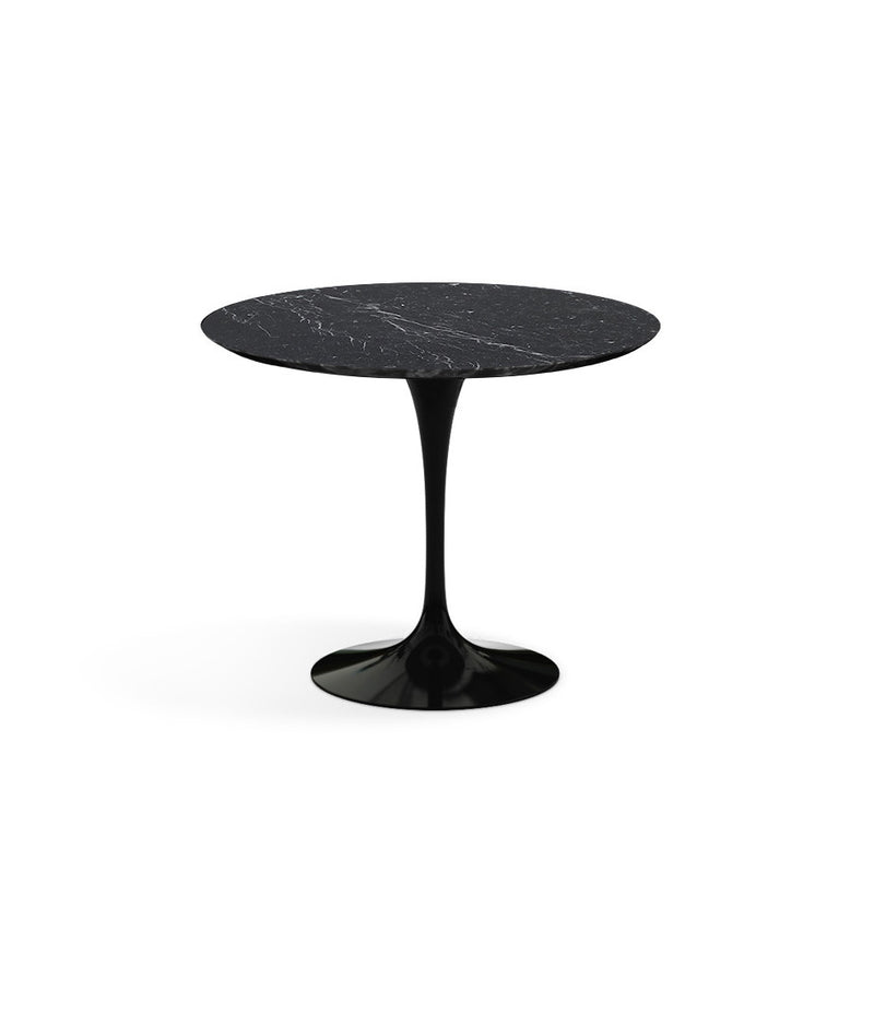 Saarinen Round Dining Table - Marquina Marble/Black Base 35" - 60"