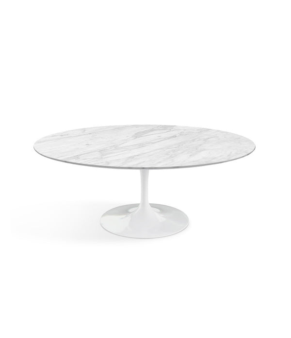 Saarinen 椭圆形咖啡桌 - 白色底座