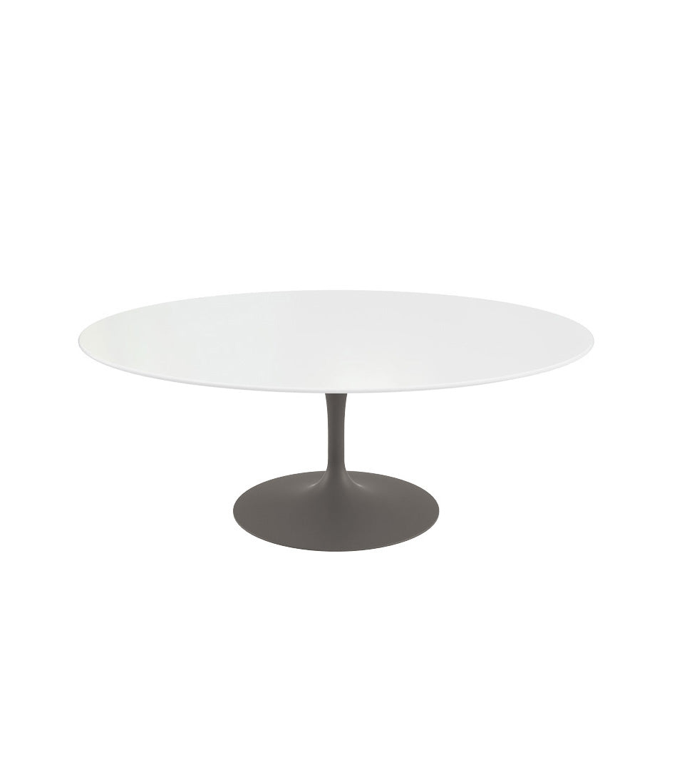 Saarinen 椭圆形咖啡桌 - 灰色底座