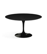 Saarinen Round Dining Table - Black Laminate/Black Base 35" - 60"