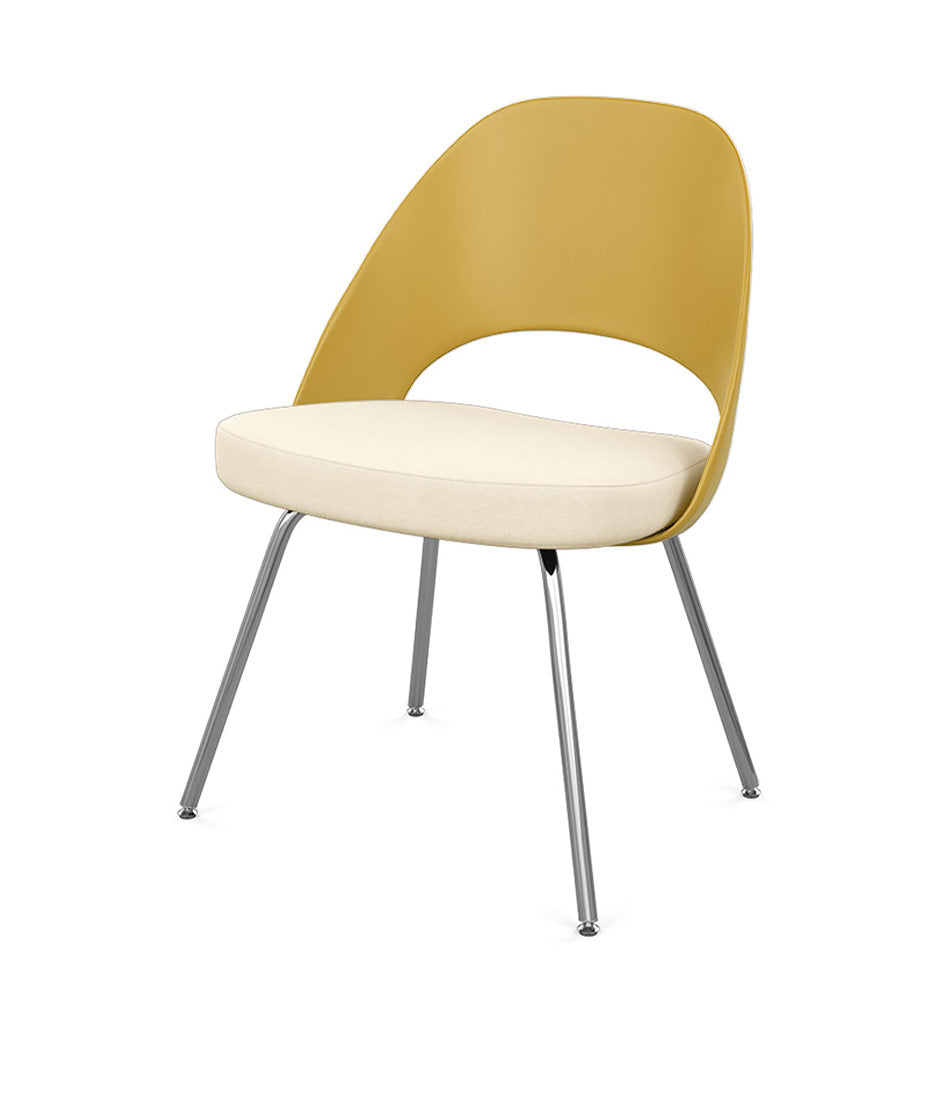 Saarinen Executive Chair with Molded Plastic Back - Tubular Legs